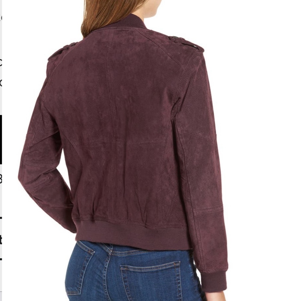 Blank NYC Suede Bomber Jacket Size XS - Picture 2 of 4